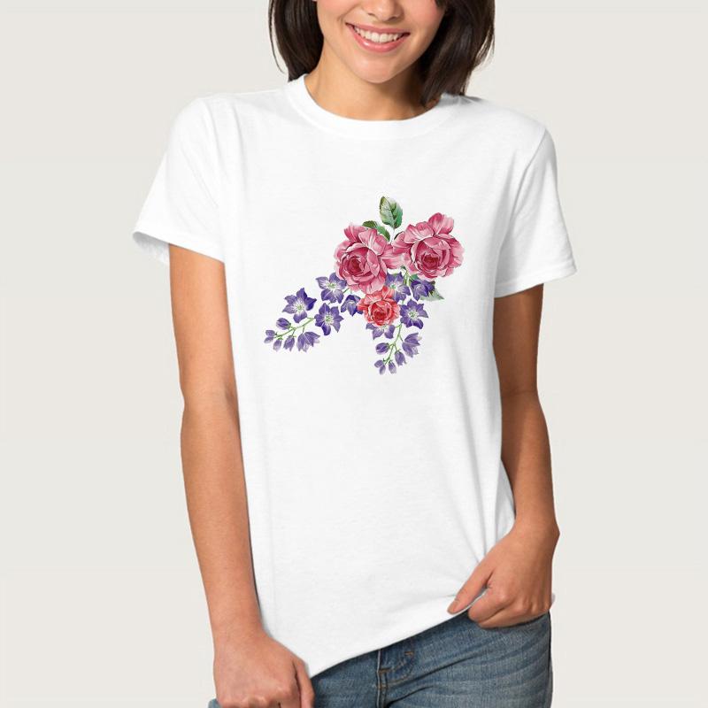 

Summer Cartoon White Clothes Women Fashion Printed Clothes Lady Tee Female Tops T Shirt Creative O-Neck Trend Styles XXXL білий