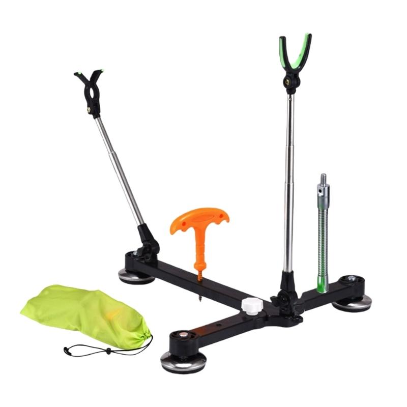 Rafts Ice Fishing Stand Fishing Rod Holder Rack with Adjustable Angles Enhances Grip And Stability For Outdoor Fishing