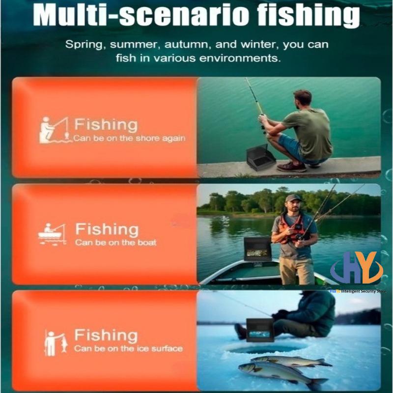 4.3/5 Inch Turbid Water Visible 100m Line Length Fish Finder Night Vision Waterproof Ultra-clear Underwater Fishing Camera
