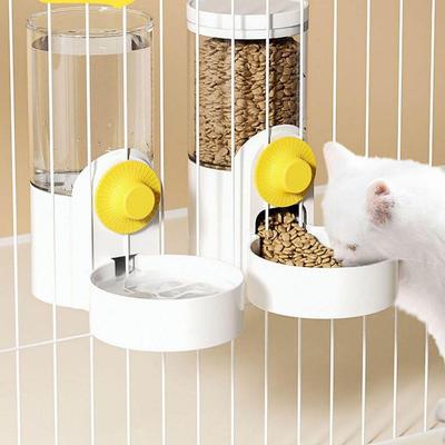 Pet Water Food Feeder Automatic Cage Water Fountain Hanging Cage Water Dispenser Automatic Feeder Dog Set Pet Feeder Suppliers*2