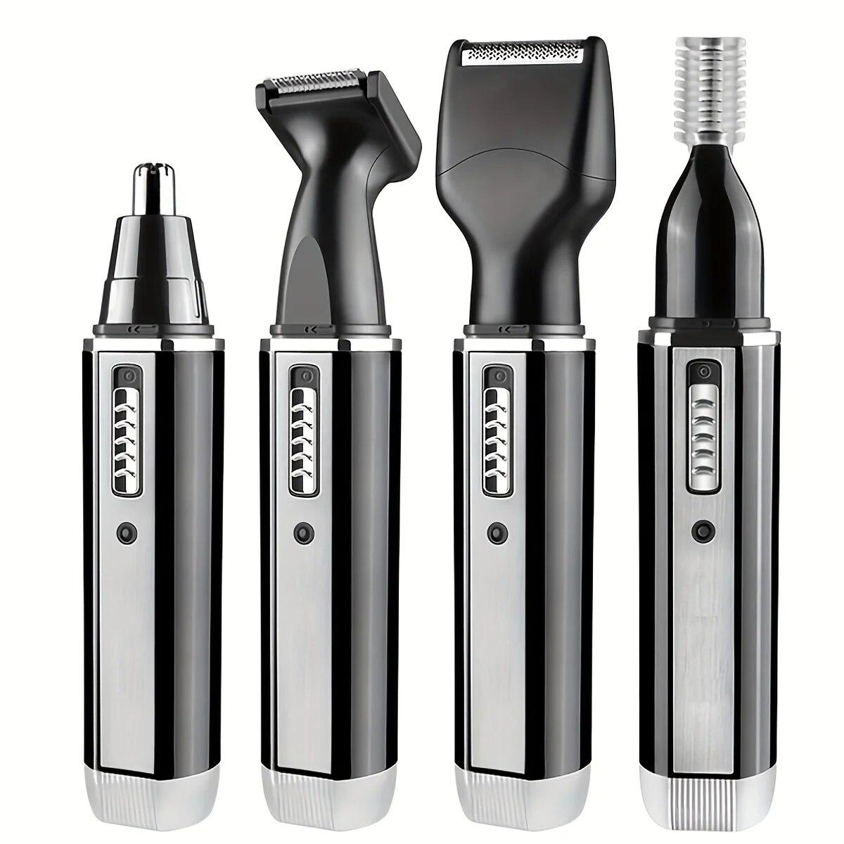 

Rechargeable 4 in 1 Men S Hair Trimmer Fits All Hair Beard Nose and Ear Hair Portable Grooming Kit Highly Effective Cleaning