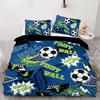 Football Pattern Printing Quilt Cover 3D Digital Printing Three-Piece Bedding