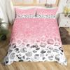 Purple Leopard Print Duvet Cover Color Bedding Set Three-Piece 3D Digital Printing Kit