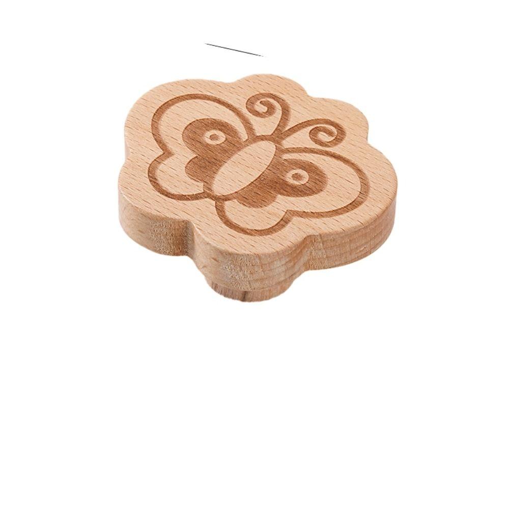 

1/6 шт. Деревянный крючок для одежды Натуральный цвет Простой креативный крючок Милый крючок из массива дерева Дверь 1pcs Butterfly