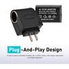 Convertitore di Alimentazione AC-DC Universale, Adattatore Presa Accendisigari Auto 220 V a 12 V, Trasformatore con Spina a Muro per Uso Domestico, Inverter di Alimentazione Plug and Play