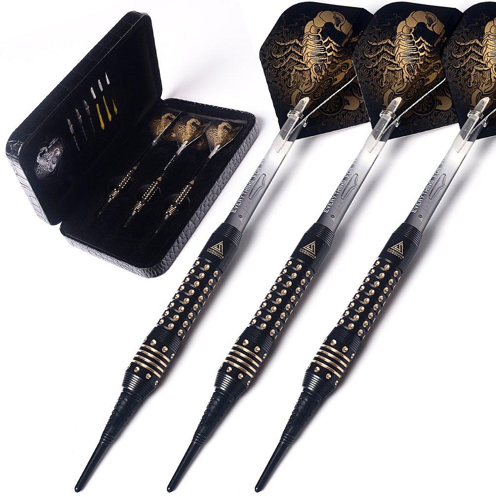 

Black Scorpion CUESOUL 16g Brass Dart Barrel Set (3 Barrels), Stylish Black Scorpion Design Soft Tip Dart Set (HX-STL-B2306)