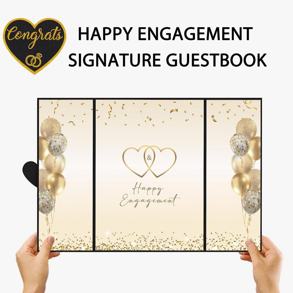 Retirement Party Decorations, Retired Guest Book For Men Women Happy Retirement Gifts Signing Card Board For Retirement Farewell Party Supplies