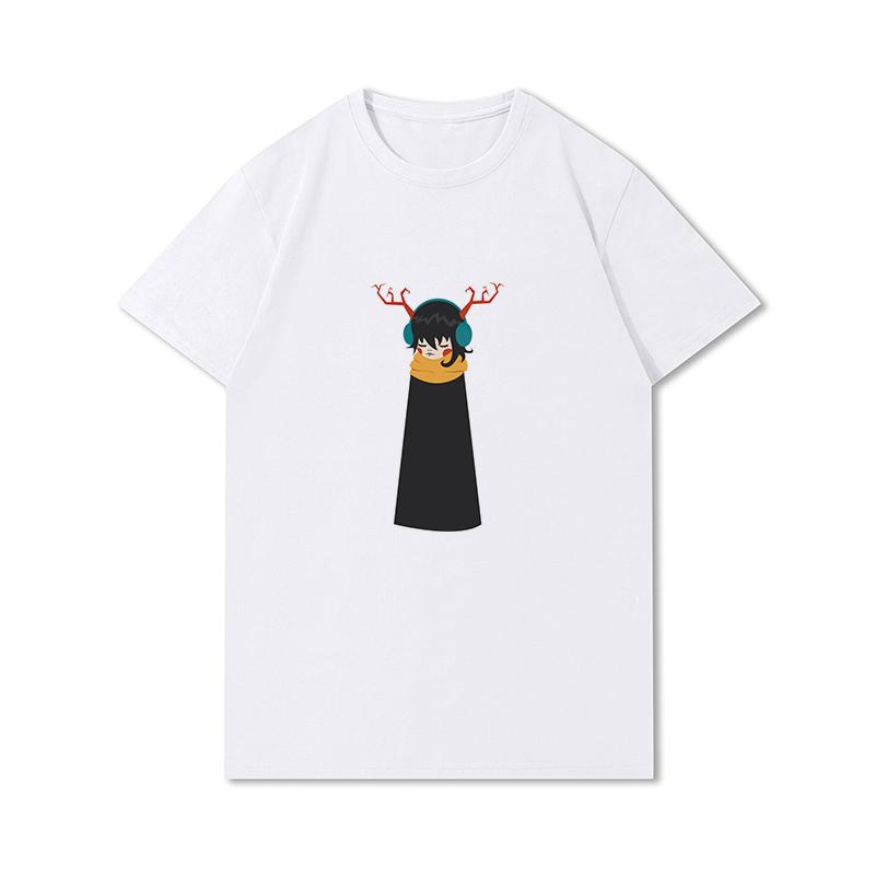 S-3XL 100 Fantasie Harajuku Grafica Estiva Bianca Magliette Donna Stampate Casual Maniche Corte Top Girocollo