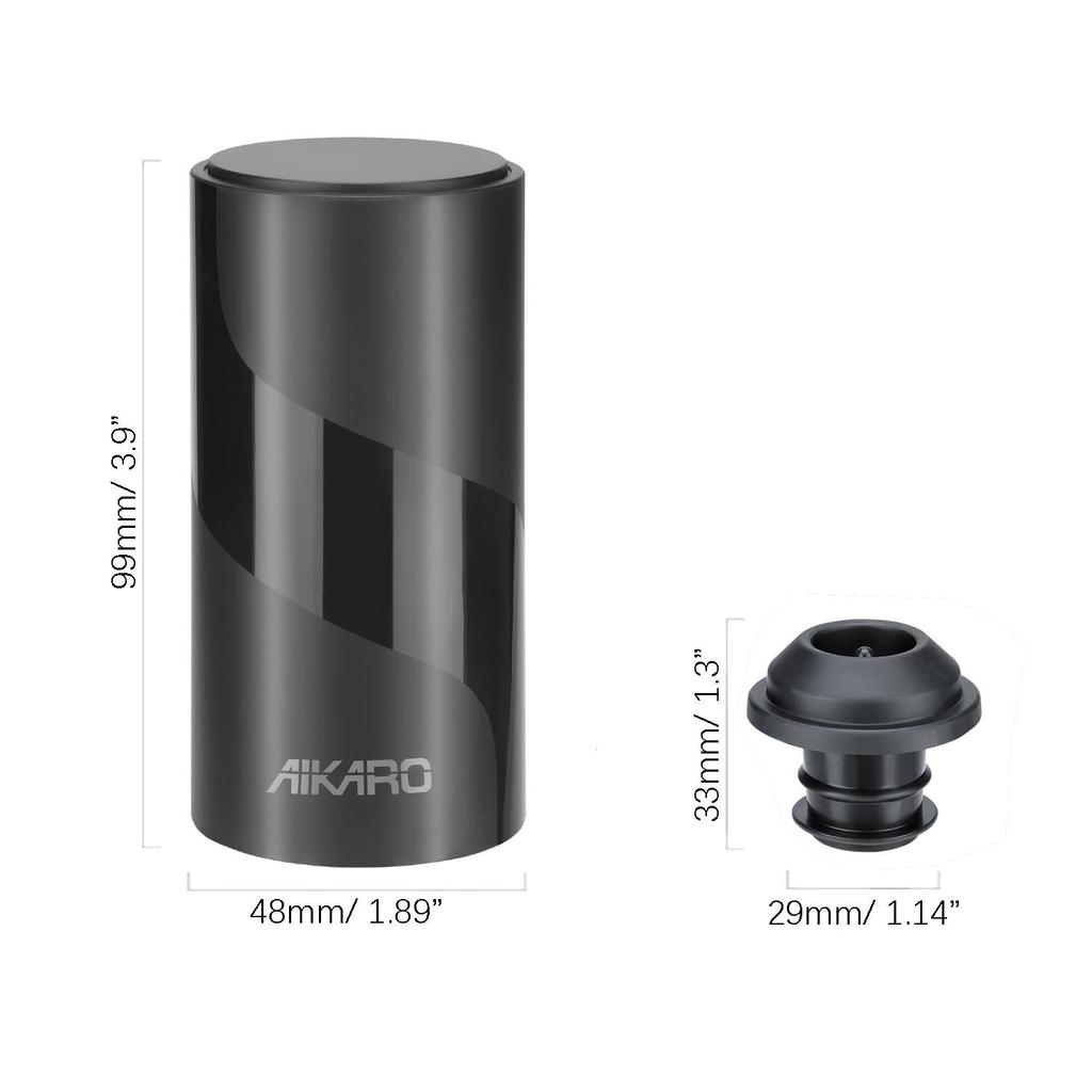 AIKARO Pompa Sottovuoto Elettrica Salva Vino con Tappo per Bottiglia, Conservatore Automatico per Vino, Funzionamento a Batteria