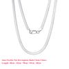 Effie Queen 925 Sterling Silver 3mm 4.5mm Flat Herringbone Snake Chain Necklaces 40-60cm Unisex Snake Chain Daily Jewelry SC35