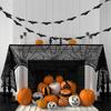 Three-dimensional Pearlescent Paper Pull Flag Witch Halloween Banners
