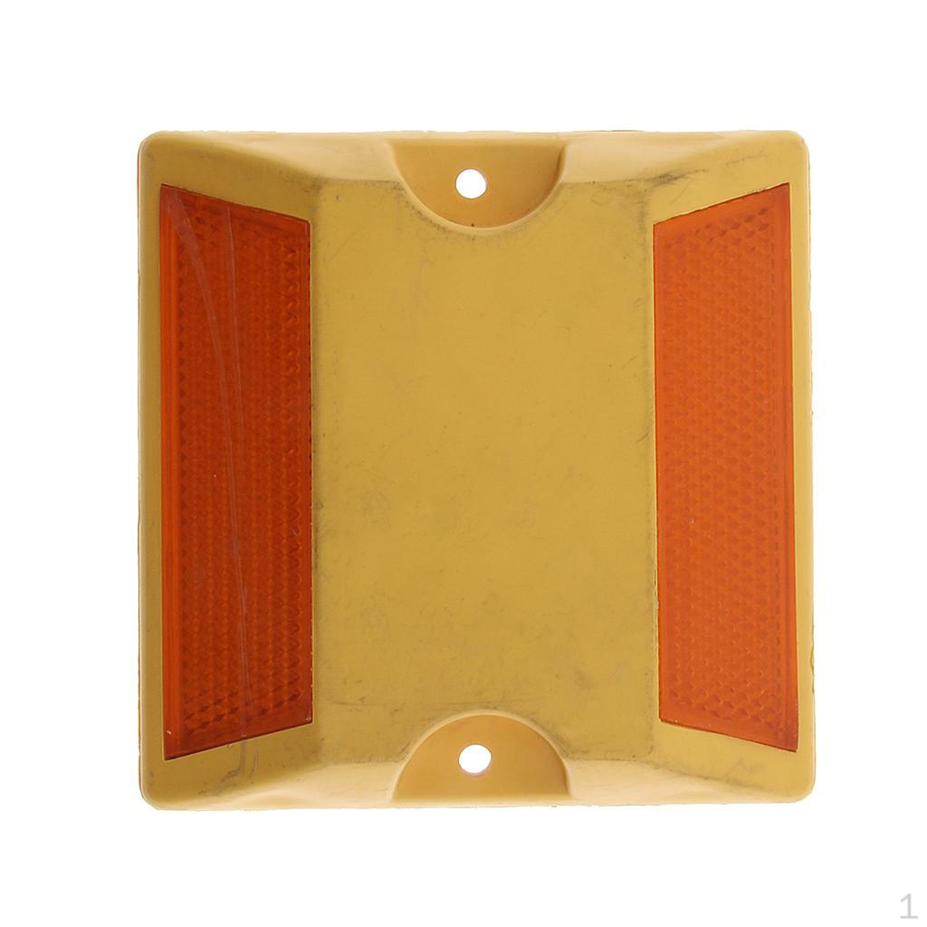 

8 шт. Светоотражающий дорожный маркер для дорожного покрытия Светоотражатель для подъездной дороги Желтый