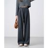 Autumn and Winter New Products Retro Polished Plaid Casual Pants Loose and Thin Warm Straight Pants Men's and Women's Trousers