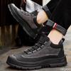 Casual comfortable snow boots men winter warm high top cotton shoes outdoor fashionable versatile anti slip workwear boots