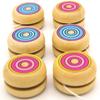 2PCS Handcrafted Wooden Yoyo - Circular Exercise Toy for Adults, DIY Paintable Design for Creative Decoration, Party Games ZSY