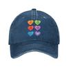 Vintage The Living Tombstone Candy Hearts Baseball Cap Unisex Women Distressed Denim Sun Cap Rock Outdoor Activities Adjustable Hat