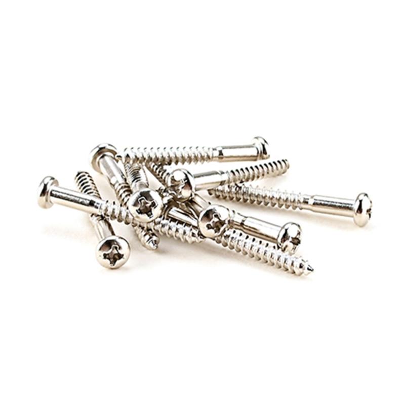 Pack of 10 Guitar Screw Kit for Electric Guitar Bridge Screw Neck Plate Mounting