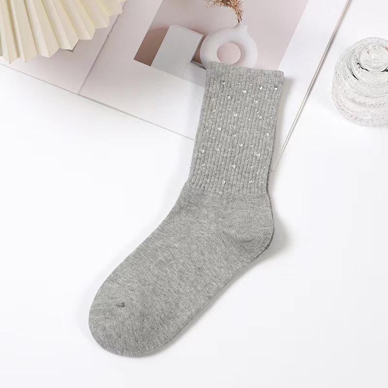 

Носки Starry Sky Diamond Cotton Socks 2023 года — элегантные, прочные, легкие, роскошные, универсальные, средней длины One Size