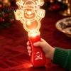 Christmas Tree Projector Toy Stage Light for Kids, Musical Handheld Glow Stick with Santa Interactive Holiday Gift Snowman Reindeer Pattern, Up Toys,