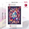 Abba Thank Music 100% Round Full Drill 5D DIY Diamond Painting Embroidery Cross Stitch Rhinestone Decor