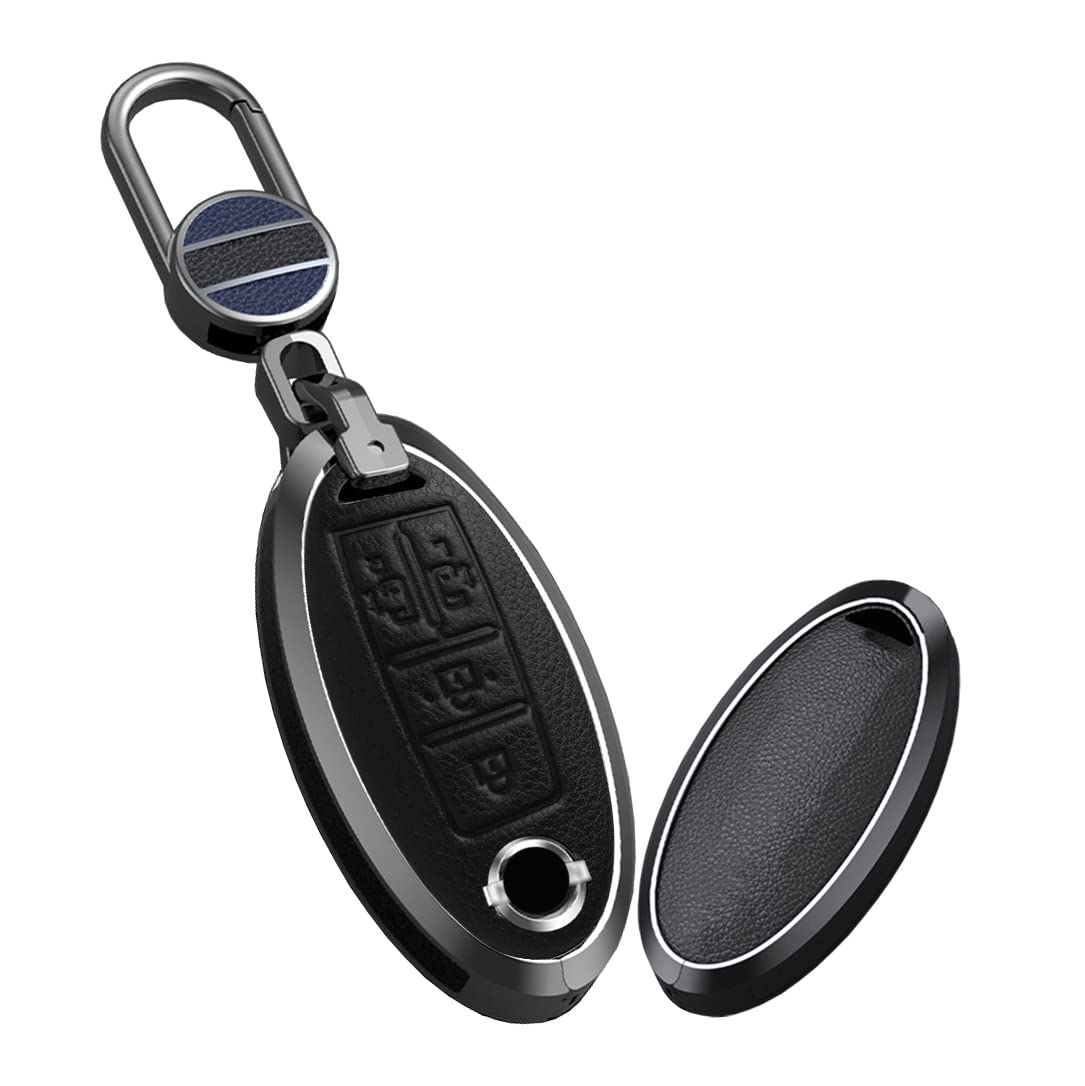 

[KUNIO] Nissan Dedicated Key Case, Key Holder, Good Texture, Leather, NISSAN Serena C25, C26, чорний