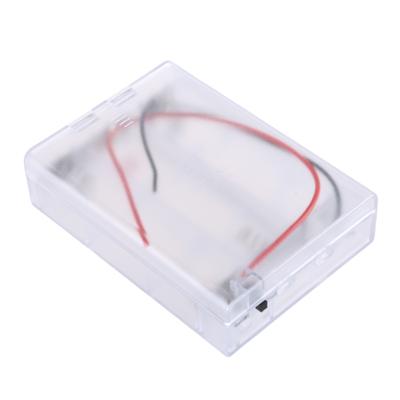 Scatola Porta Batterie 21700 Portabatterie Per 3 Celle Con Interruttore Trasparente Per Luci LED ed Elettronica