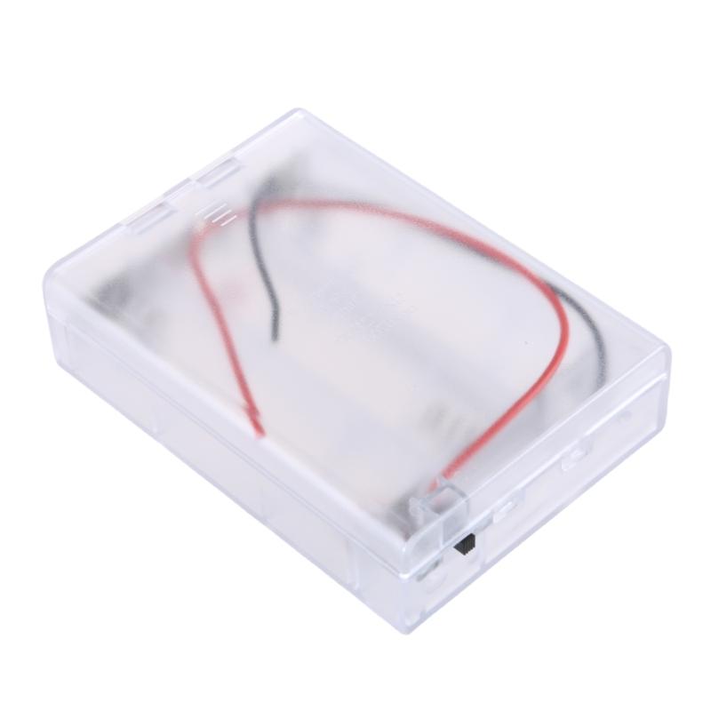 

21700 Battery Storage Box Batteries Holder For 3 Cell Storage With Switching Clear For LED Lights And Electronics 1