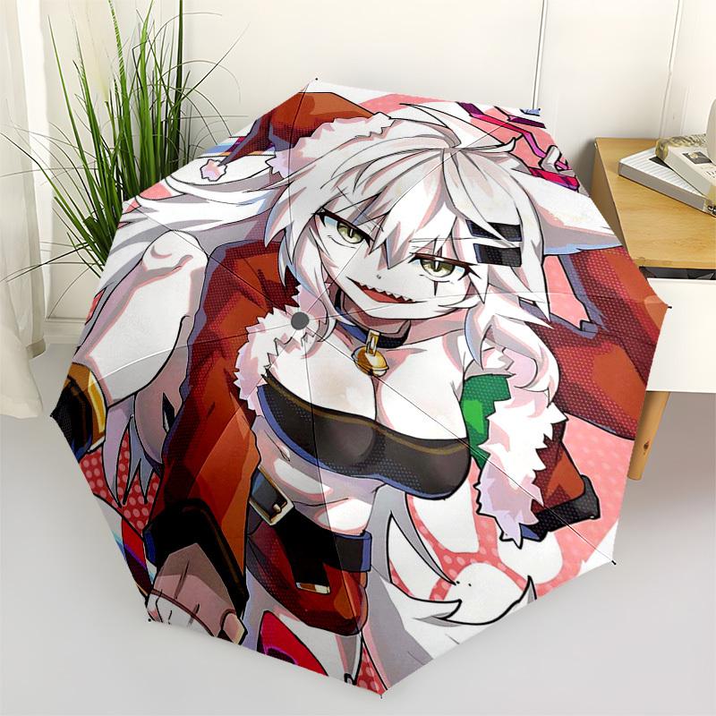 

1pc Anime Character Outdoor Umbrella - Automatic Opening/Closing - Portable 3-Fold Design - Festival Gift for Fans, Travelers, Daily Use - Perfec