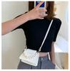 Summer Contrast Mini Bag 2023 New One Shoulder Trend Crossbody Bag Chain Small Square Bag