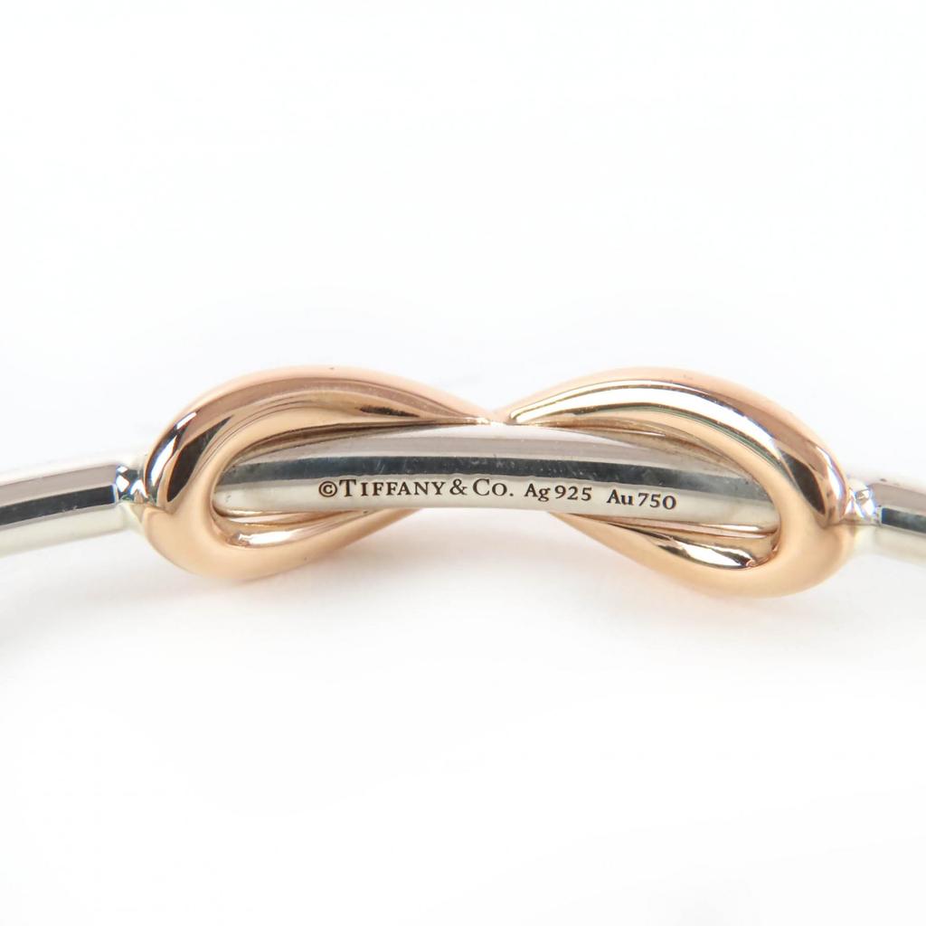 Ausgezeichnetes TIFFANY&Co. Unendlichkeit Armreif Combi 925x18K (YG) Silber AG925 Damen Gebraucht