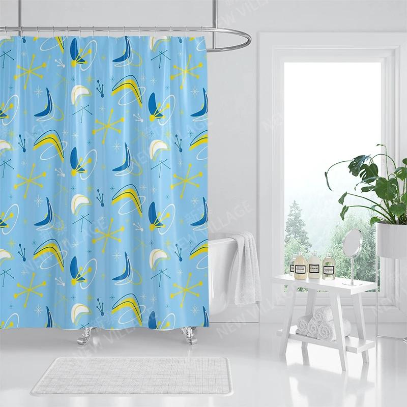 Wodoodporne zasłony prysznicowe z tkaniny Akcesoria do zasłon łazienkowych Zasłona kąpielowa pod prysznic 180x200 240*200 dekoracja boho abstrakcyjna