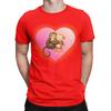 Classic Funny Graphic 100 Cotton Tshirt Cute Monkey Hugging Plush Tees Tops For Unisex