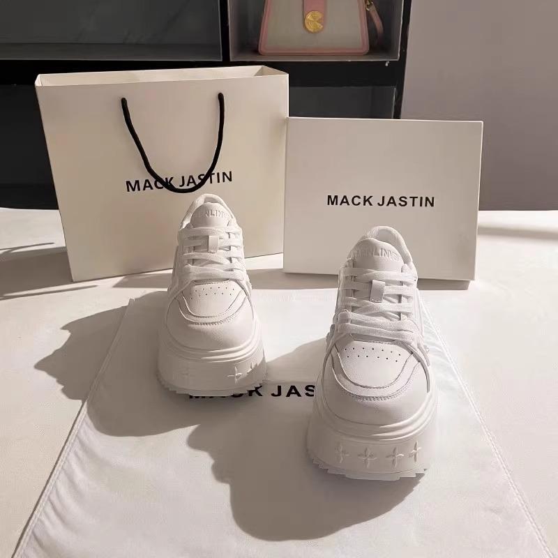 Zhao Ruth's Same 6cm High-end Air Force Little White Shoes for Women's 2025 New Thick-soled Height-increasing Versatile Sports Board Shoes