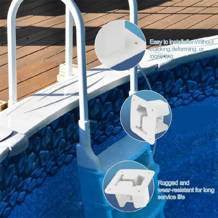 Weather Resistant Pool Ladder Flanges Pool Replacement Part Ladder Repair Flanges Resin Texture for All Conditions