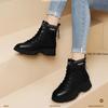 New Black Women's Boots Fashion Lady Casual Boots 2024 Spring Autumn Outdoor Non-slip Thick-soled Women Travel Boots Botas Mujer