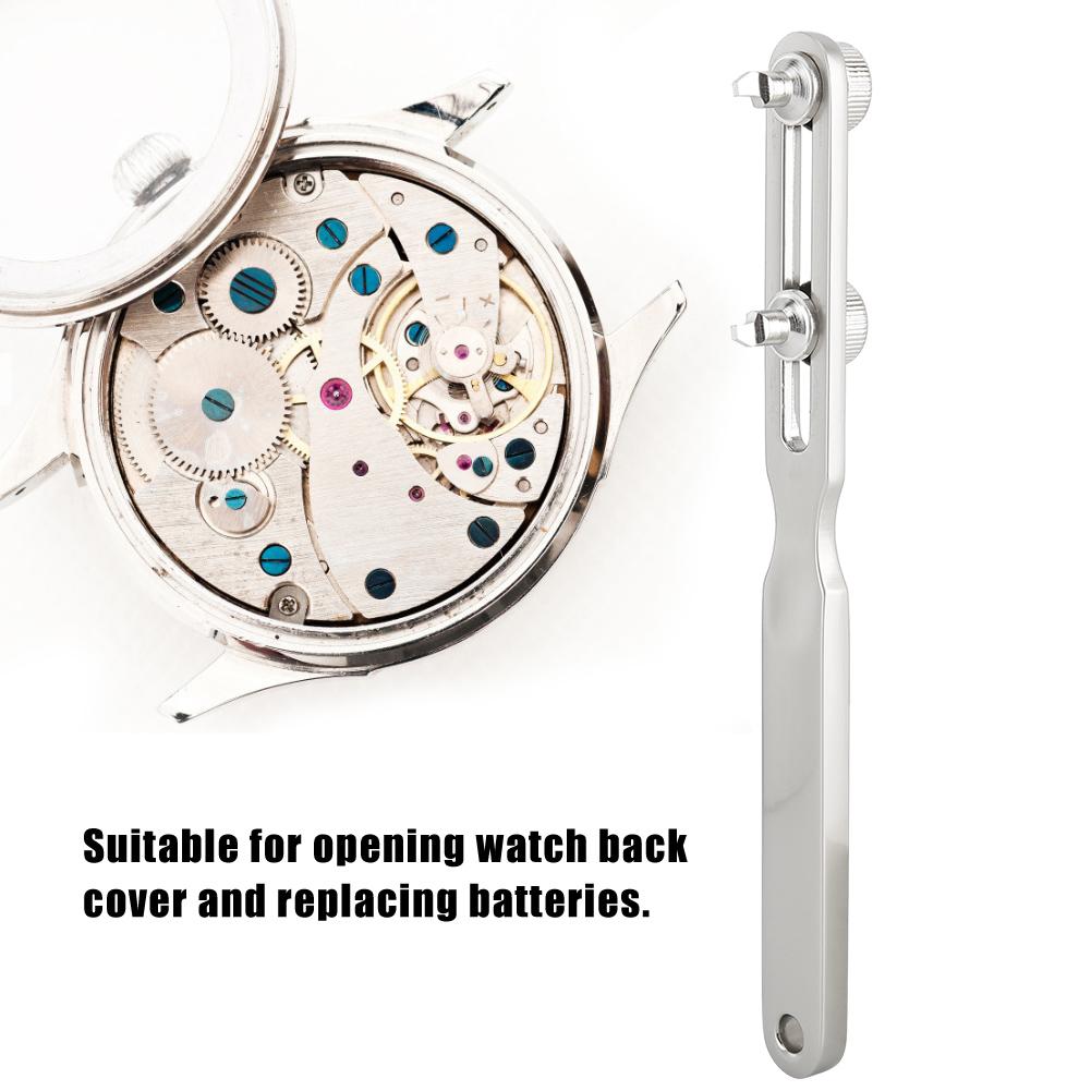 Adjustable Professional Watch Back Case Opener Cover Repair Wrench Remover Tool (Without Groove)