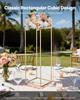 VEVOR Wedding Flower Stand, 10PCS 31.5-inch Column Flower Stand, Floral Stands with Metal Laminate, Rectangular Floral Display Rack for Wedding