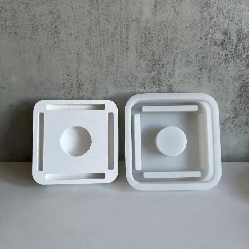 Cats Dogs Wreath Silicones Molds for Epoxy Resin, Tealight Holder Silicone Molds for Candle Holder Tealight Holder Stand