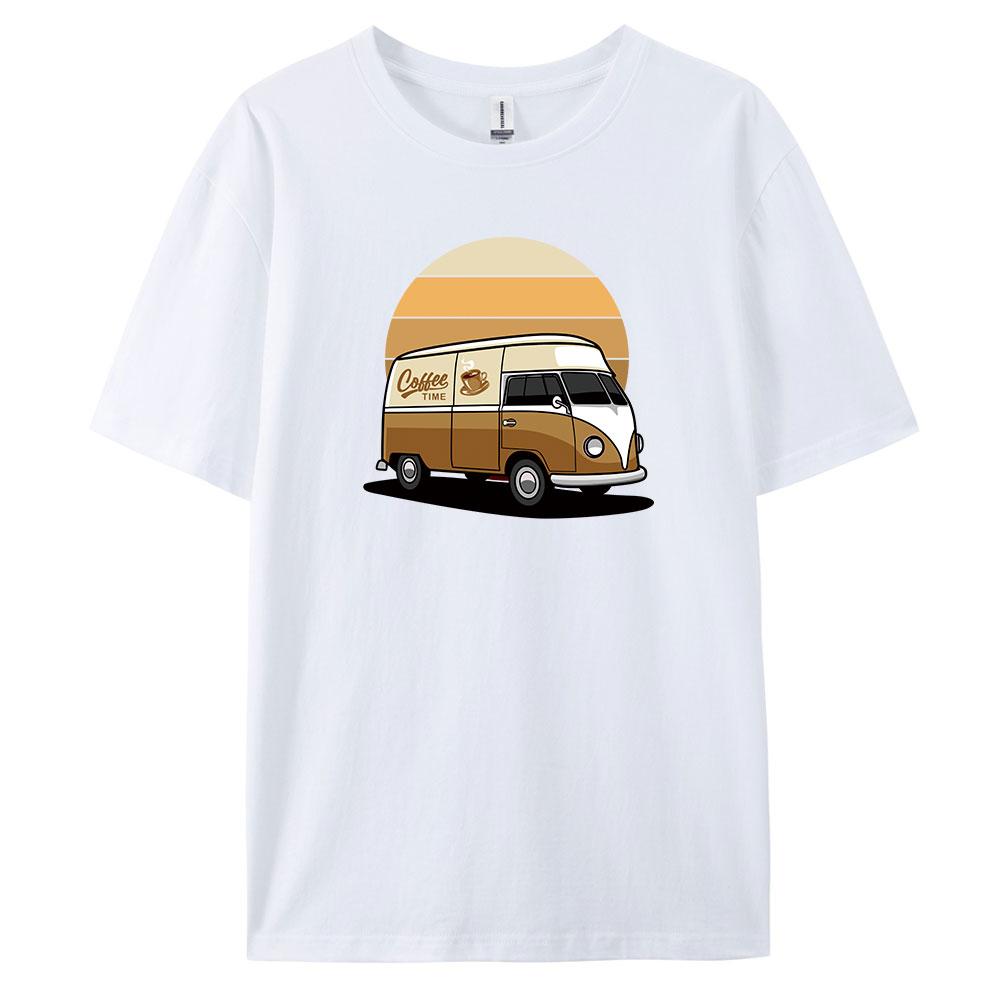 Car Mens Casual Shortsleeved Tshirt with 100 Cotton Fashion print Tees oversize