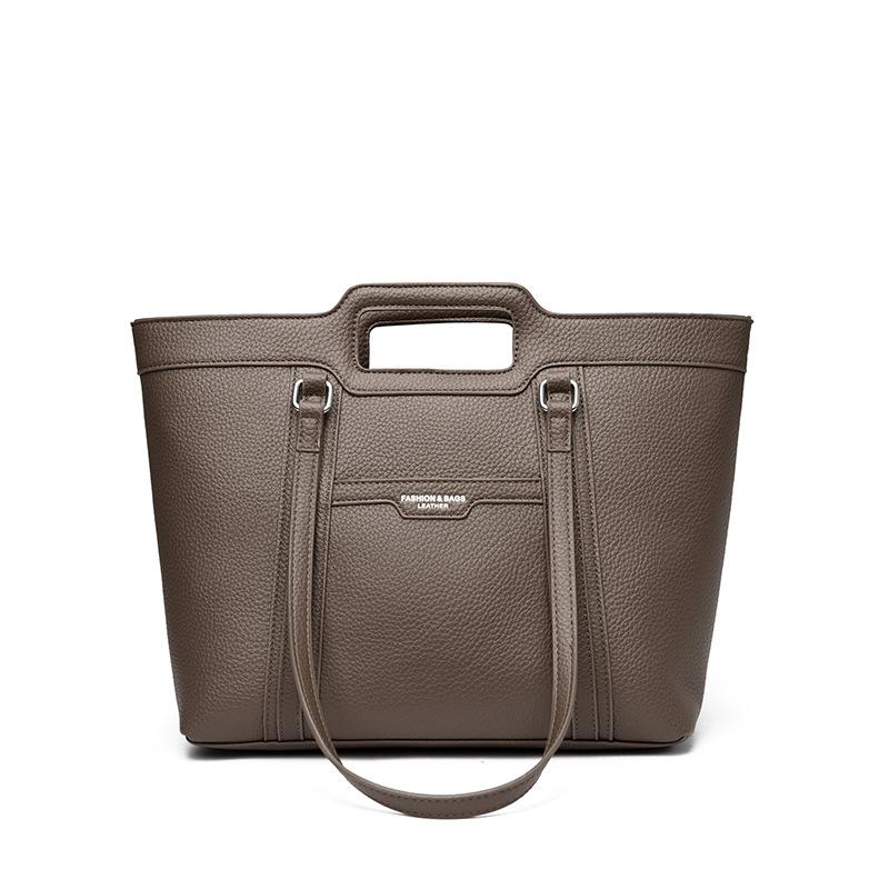 Textured bag women's bag 2025 new simple fashion retro large capacity women's shoulder bag tote bag