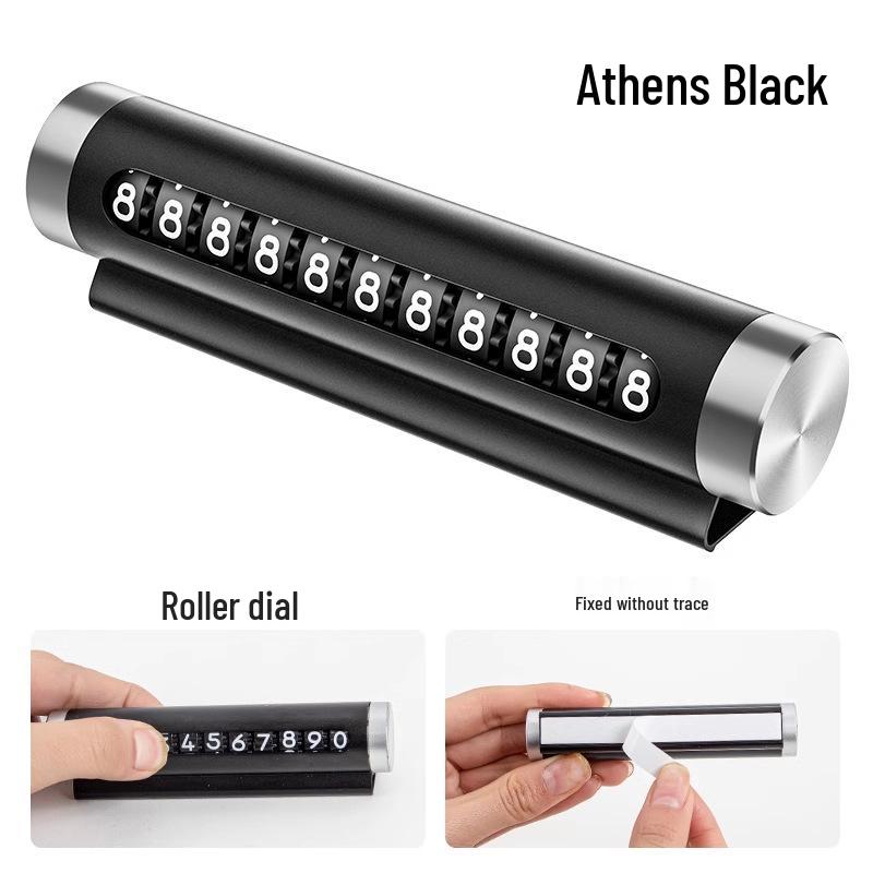 Car Safety Hammer with Temporary Parking Phone Number Plate