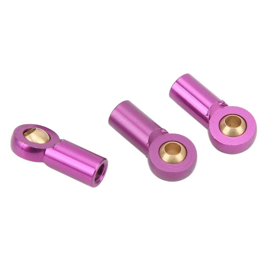 6Pcs Aluminum Alloy M3 Link Rod Tie Rod End   Head Joint Holder for 1Celsius10 RC Car