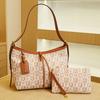 Large Capacity Mother and Child Bag Contrasting Color Printed Shoulder Bag Versatile Fashion Tote Bag Temperament Women's Baguette Underarm Bag Women