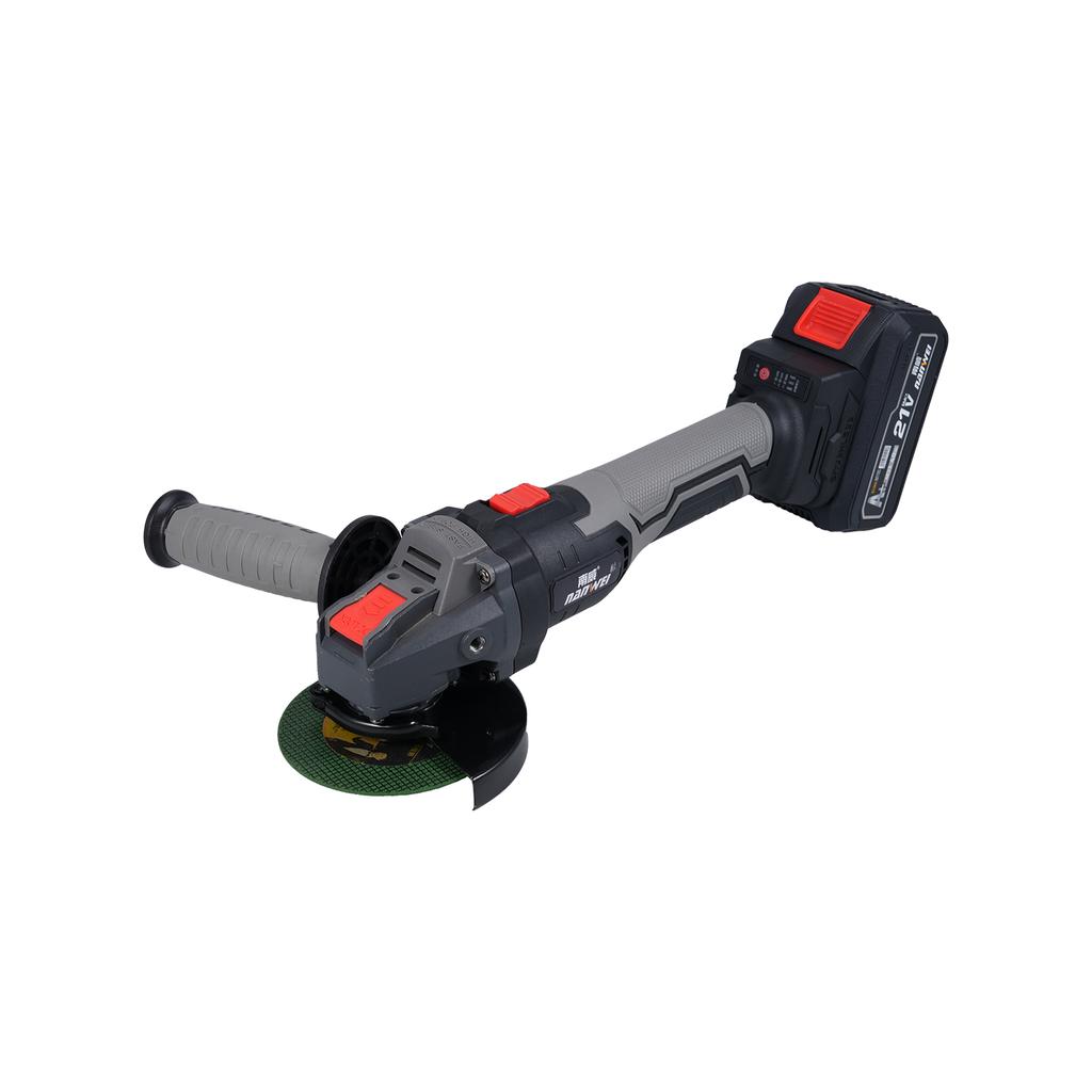 Cordless Angle Grinder 3 Speed Adjustment Electric Grinder Power Display Brushless Motor 21V 4000mah Battery for Cutting Polishing Grinding Metal and