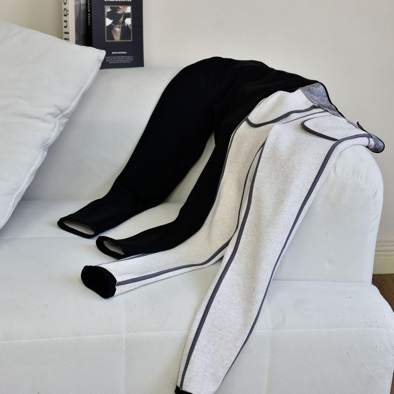 

[High waist extra thick small black pants] Women s clothing Dongxin high waist mink thickened mother cotton pants wear small foot pants 3xl ( 75-82.5kg )