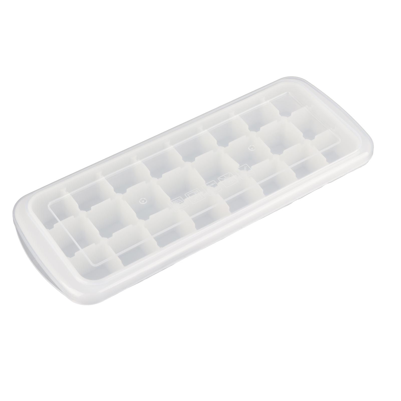 

24‑Grid Ice Mold Tray with Sealed Cover Food‑Grade Flexible Silicone Ice Cubes Mould