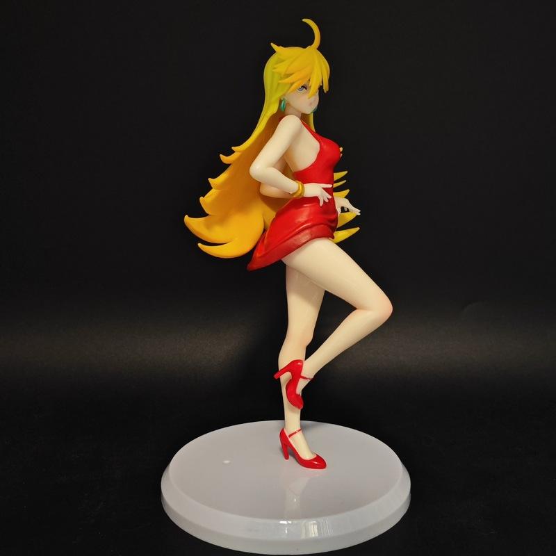 Panty Anime Figure Panty Plus Stocking Featuring Garterbelt Strap Angel Blonde Girls Statue Desktop Chassis Decor Collectible Model