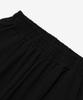 CARGOBROS Linen-Like Pintuck Wide Pants (Black)