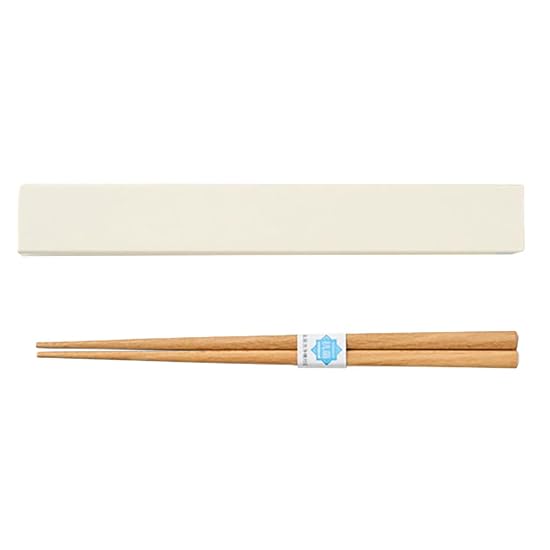 Takenaka Chopstick Case Set tutu, Chopsticks & Case Set, Made in Japan, Ivory, (Case) approx. 2.7×19