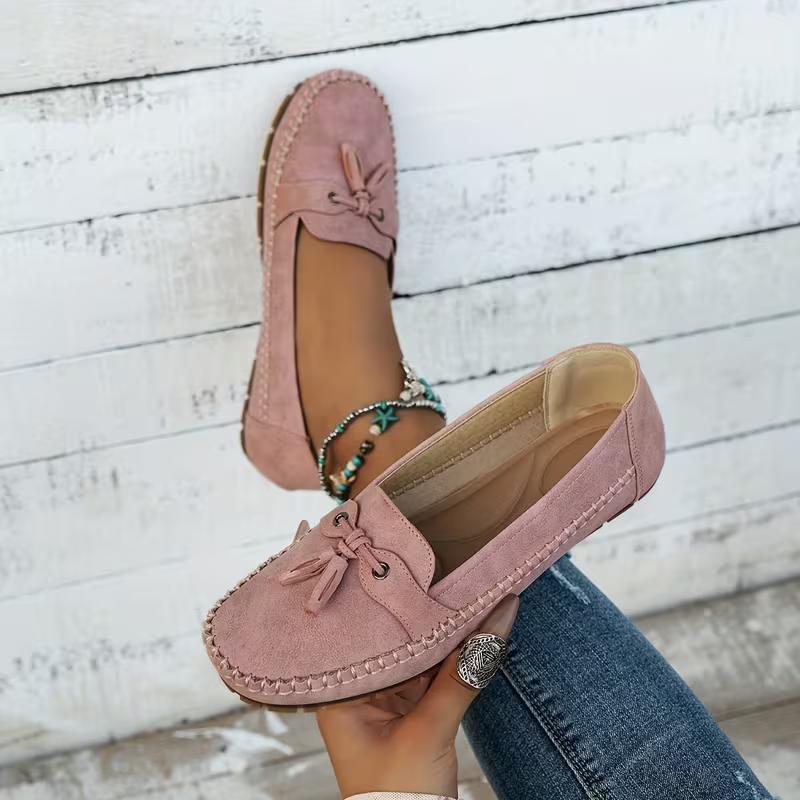 Large Size 44 Women's Shoes Women Flat Shoes Spring Soft Casual Comfy Ballerina Flat Ladies Shallow Slip On Female Loafers